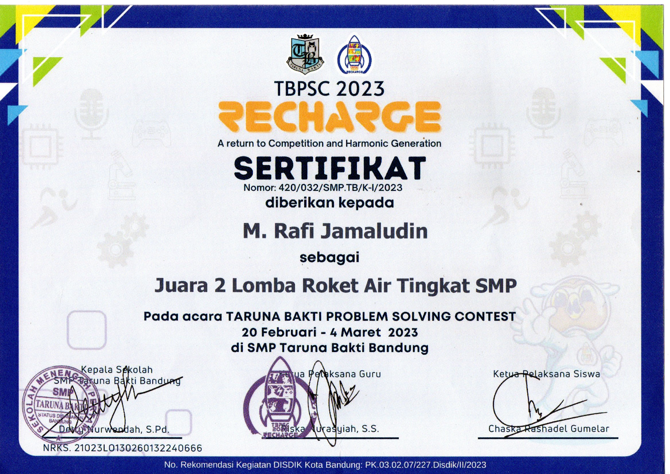 Sertifikat MTNA