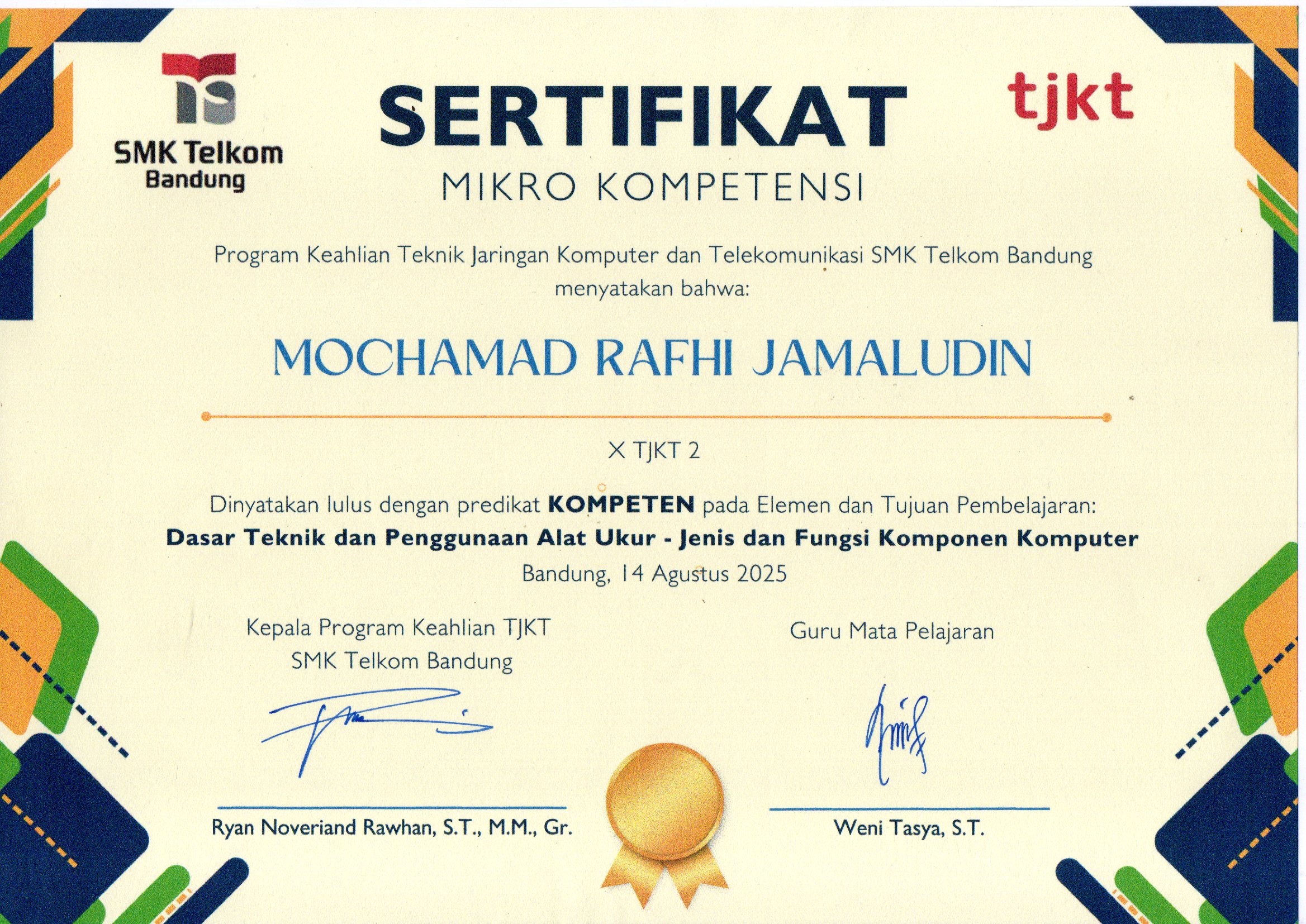 Penyerahan Sertifikat